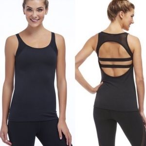 Fabletics Gulf athletic  tank top black with open back size XXS